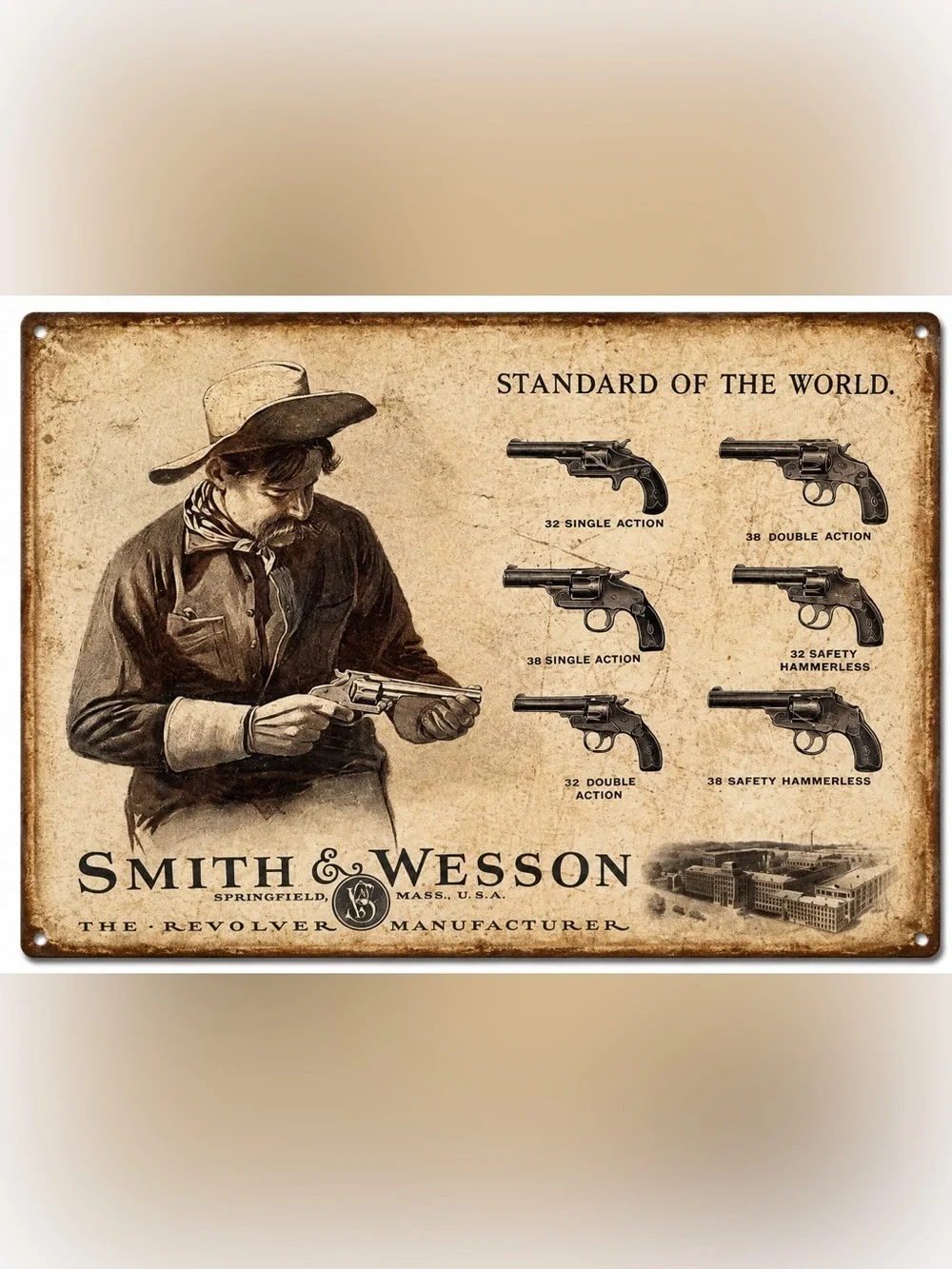 NEW Smith & Wesson Metal Sign